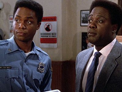 Howard E. Rollins Jr. and Geoffrey Thorne in In the Heat of the Night (1988)