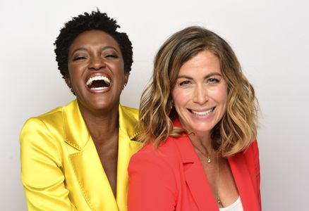 Sonya Walger and Krys Marshall at an event for For All Mankind (2019)