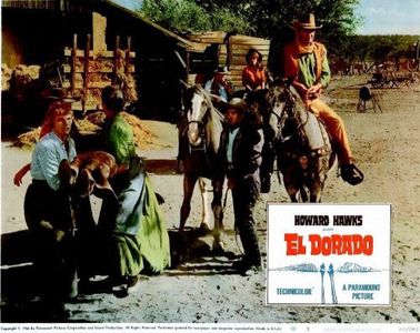 John Wayne, Michele Carey, and Anne Newman Bacal in El Dorado (1966)