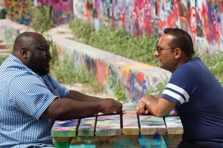 Faizon Love and Russell Peters in Ripped (2017)