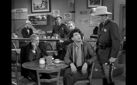Jack Elam, John Archer, John Hoyt, Morgan Jones, William Kendis, and Barney Phillips in The Twilight Zone (1959)