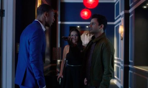 Mayank Bhatter, Janis Valdez, and Keith Powers in Famous in Love (2017)