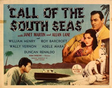 William Henry, Allan Lane, and Janet Martin in Call of the South Seas (1944)