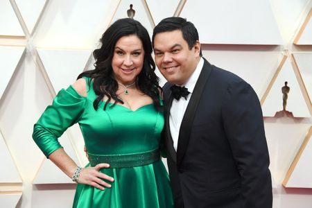 Robert Lopez and Kristen Anderson-Lopez at an event for The Oscars (2020)