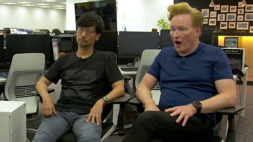 Conan O'Brien and Hideo Kojima in Conan: Tim Robbins (2019)