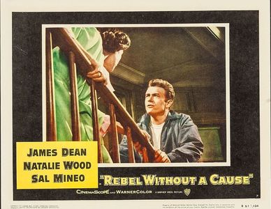 James Dean and Ann Doran in Rebel Without a Cause (1955)