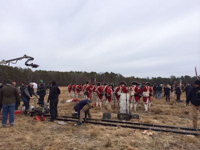 Filming The Battle of Monmouth in Virginia. Turn Washington's Spies