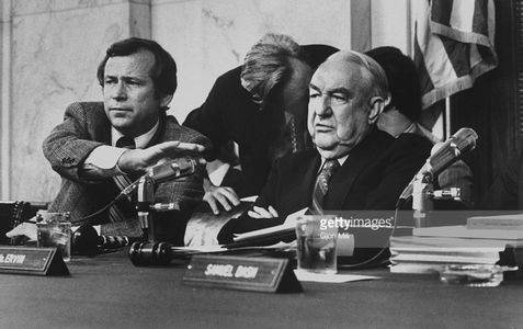 Howard Baker and Sam Ervin in The Senate Watergate Hearings (1973)