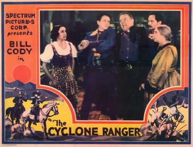 Bill Cody, Eddie Gribbon, Earle Hodgins, Soledad Jiménez, and Nina Quartero in The Cyclone Ranger (1935)