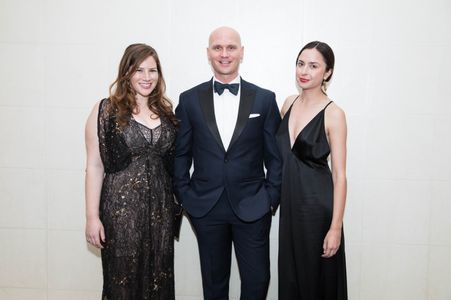 Carly Shulman, Allen Clary, Amelia Alvarez attend the 2018 Writers Guild Awards LA Ceremony at The Beverly Hilton
