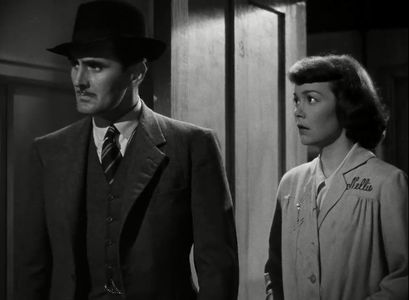 John Harvey and Jane Wyman in Stage Fright (1950)