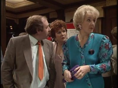 Stephanie Cole, Gwen Taylor, and Tim Wylton in A Bit of a Do (1989)