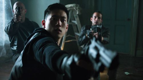 Ivan Quintanilla, Danny Doherty, and Jake Choi in Gotham (2014)