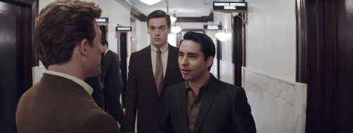 Mike Doyle, John Lloyd Young, and Erich Bergen in Jersey Boys (2014)