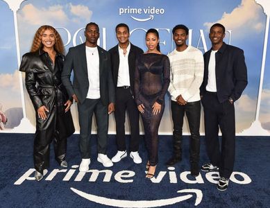 All American Homecoming Cast at The Policeman Premiere , Rhoyle Ivy King, Mitchell Edwards, Cory Hardrict, Camille Hyde 