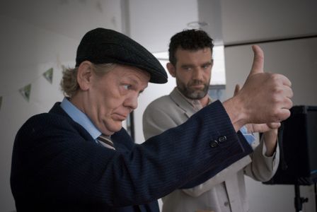 actor Eggert Thorleifsson (as Markell) and actor Stefan Karl Stefansson (as leading role Larus)