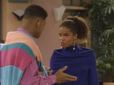 Will Smith and Victoria Rowell in The Fresh Prince of Bel-Air (1990)