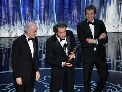 Nicola Giuliano, Toni Servillo, and Paolo Sorrentino at an event for The Oscars (2014)