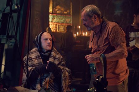 Terry Gilliam and Christoph Waltz in The Zero Theorem (2013)