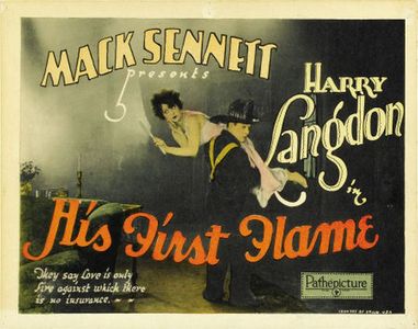 Harry Langdon and Natalie Kingston in His First Flame (1927)