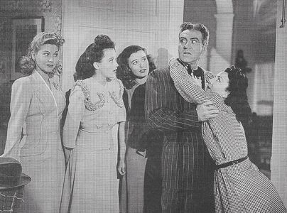 Barbara Jo Allen, Maureen Cannon, Lois Collier, Frank Faylen, and Grace McDonald in Get Going (1943)