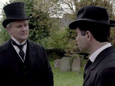 Hugh Bonneville and Andrew Scarborough in Downton Abbey (2010)