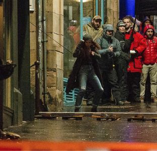 Avengers: Infinity War- Scotland stunt sequence with C.C. Ice, stunt double for Elizabeth Olsen