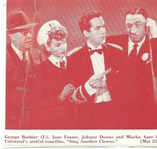 Mischa Auer, George Barbier, Johnny Downs, and Jane Frazee in Sing Another Chorus (1941)