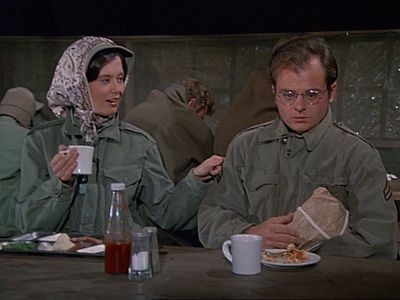 Gary Burghoff and Kathleen King in M*A*S*H (1972)