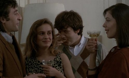 Dominique Besnehard, Sandrine Bonnaire, Christophe Odent, and Valérie Schlumberger in À Nos Amours (1983)