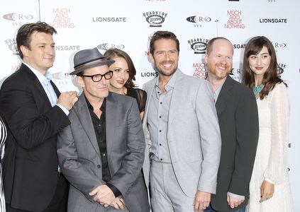 Amy Acker, Clark Gregg, Alexis Denisof, Nathan Fillion, Joss Whedon, and Jillian Morgese at an event for Much Ado About 