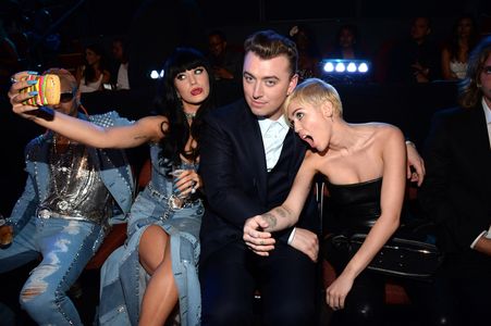 Miley Cyrus, Riff Raff, Katy Perry, and Sam Smith at an event for 2014 MTV Video Music Awards (2014)