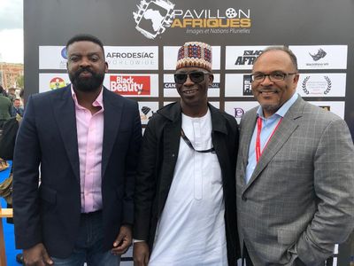 Kunle Afolayan, Thomas Adedayo, Director General of the Nigerian National Film & Video Censors Board and Alfons Adetuyi,
