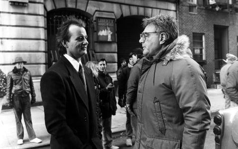 Bill Murray and Richard Donner in Scrooged (1988)