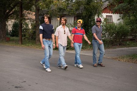 Glen Powell, Blake Jenner, Forrest Vickery, and Temple Baker in Everybody Wants Some!! (2016)