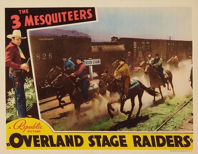 Chuck Baldra, John Beach, Tommy Coats, Ray Corrigan, and Olin Francis in Overland Stage Raiders (1938)