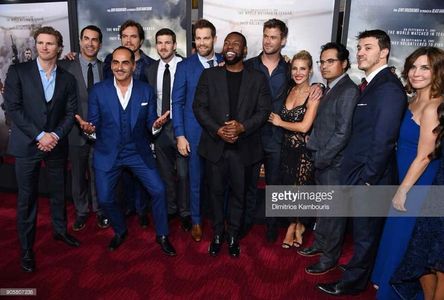 Cast photo at 12 STRONG Premiere at Jazz at Lincoln Center
