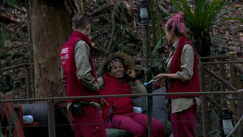 Rita Simons, Fleur East, and James McVey in I'm a Celebrity, Get Me Out of Here! (2002)