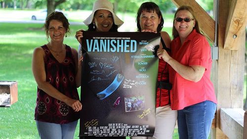 That's a wrap! Cast and crew wrap party picnic in June 2014. From left: Kimberly Jo Richardson, Michele Todd, Candy J. B