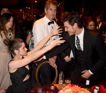 Amanda Peet, Pedro Pascal, and David Benioff at an event for The 67th Primetime Emmy Awards (2015)