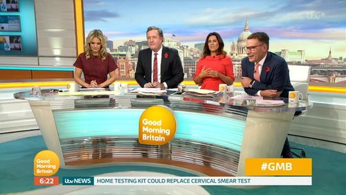 Piers Morgan, Susanna Reid, Richard Arnold, and Charlotte Hawkins in Good Morning Britain: Episode dated 5 November 2019