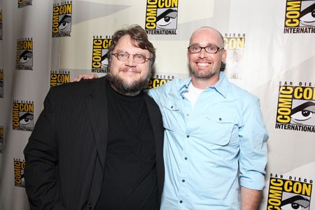Guillermo del Toro and Troy Nixey at an event for Don't Be Afraid of the Dark (2010)
