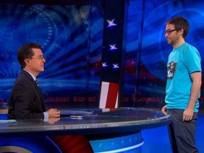 Stephen Colbert and Jay Katsir in The Colbert Report (2005)