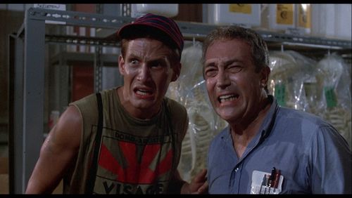 James Karen and Thom Mathews in The Return of the Living Dead (1985)