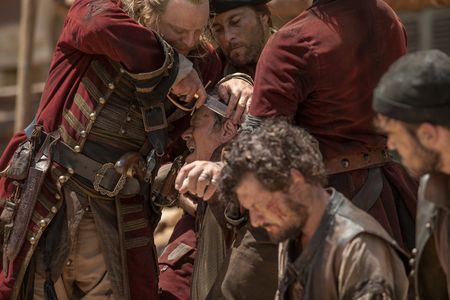Andre Jacobs and Chris Larkin in Black Sails (2014)