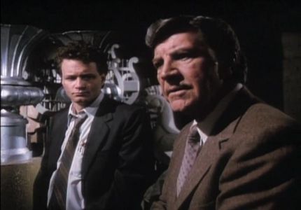 Robert Preston and William Russ in Rehearsal for Murder (1982)