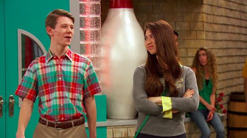 Harry Boxley and Arden Belle in Kickin' It (2011)