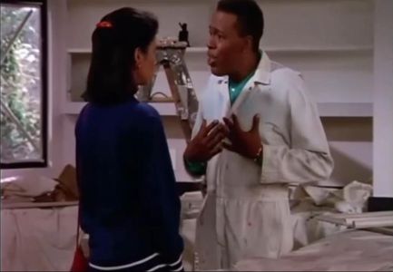 Mariann Aalda and Meshach Taylor in Designing Women (1986)