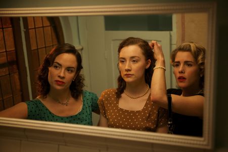 Saoirse Ronan, Eve Macklin, and Emily Bett Rickards in Brooklyn (2015)