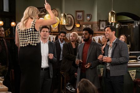 Josh Peck, Christopher Lowell, Suraj Sharma, and Daniel Augustin in How I Met Your Father (2022)